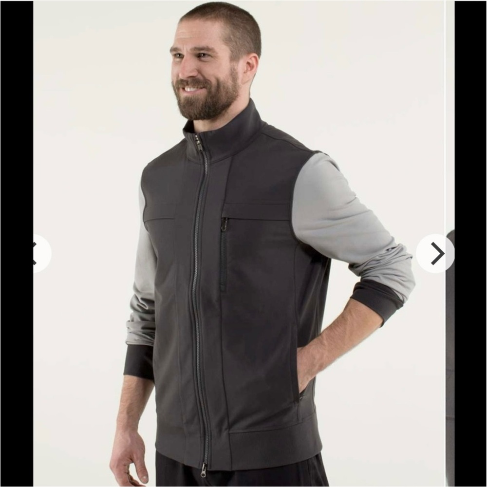 Lululemon Post Gravity Full Zip Jacket Men’s Size Medium Gray - Picture 2 of 10